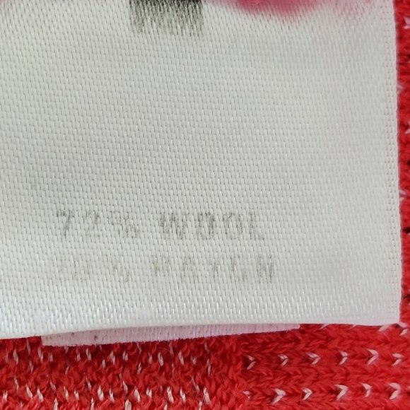 St. John Sport knit salmon/orange wool  Sweater  logo Vest  SZ S - Picture 7 of 7